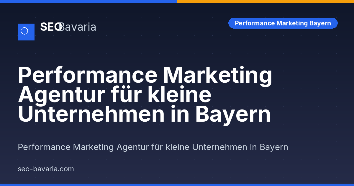 SEO Bavaria | Webdesign, E-Commerce SEO & SEA für KMU